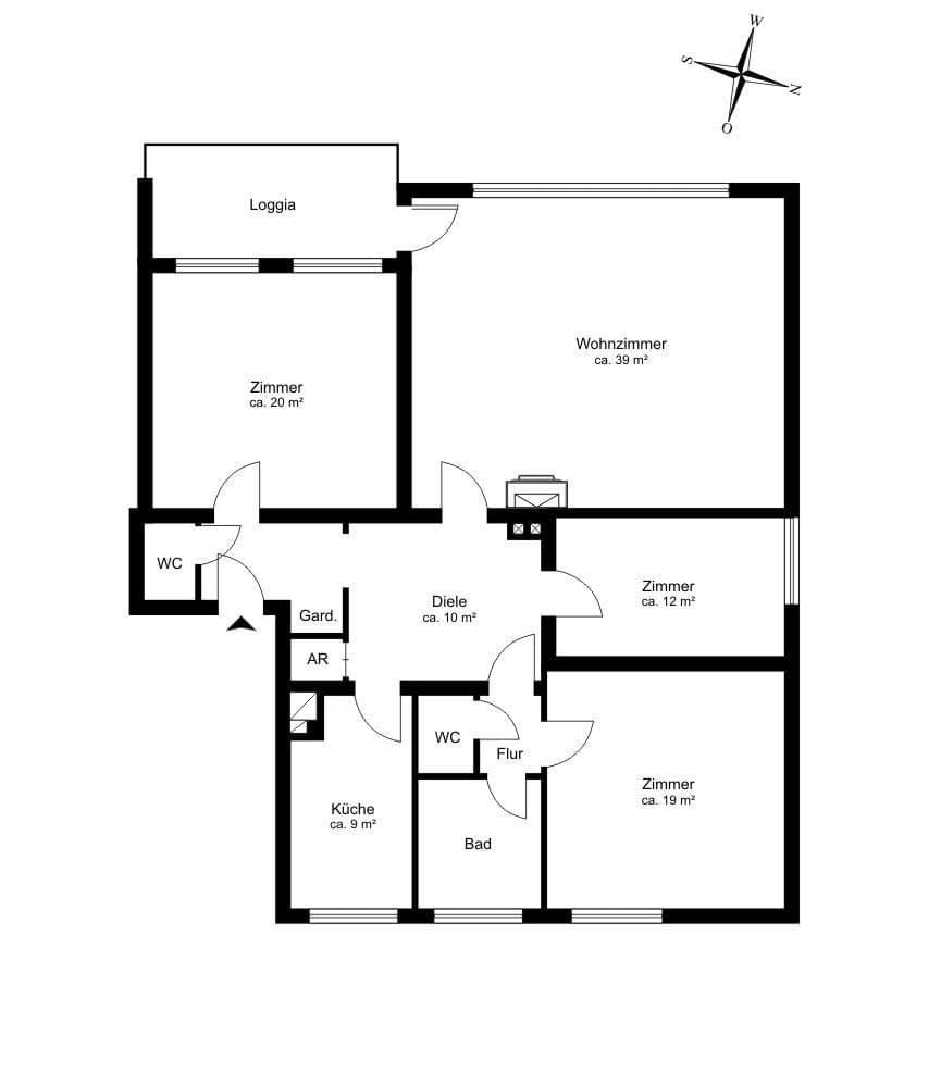 Prodej bytu 4+1 126 m², Hamburg, Hamburg Prodej bytu 4+1 126 m², Hamburg, Hamburg