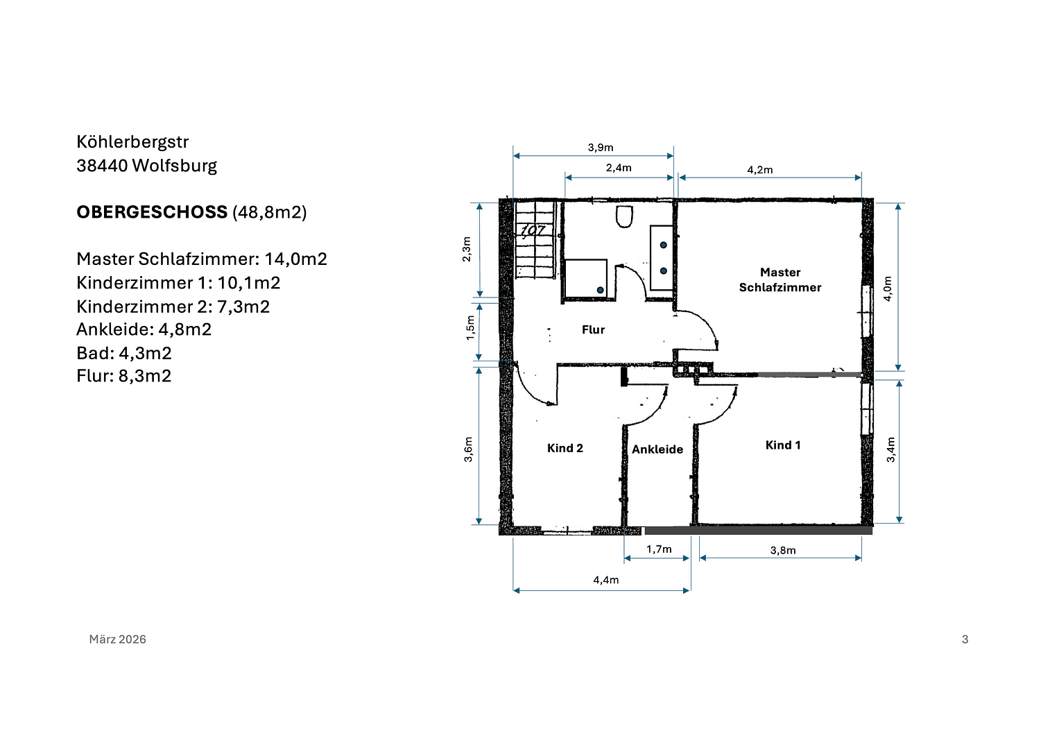 Pronájem domu 133 m², pozemek 591 m², Wolfsburg, Dolní Sasko Pronájem domu 133 m², pozemek 591 m², Wolfsburg, Dolní Sasko