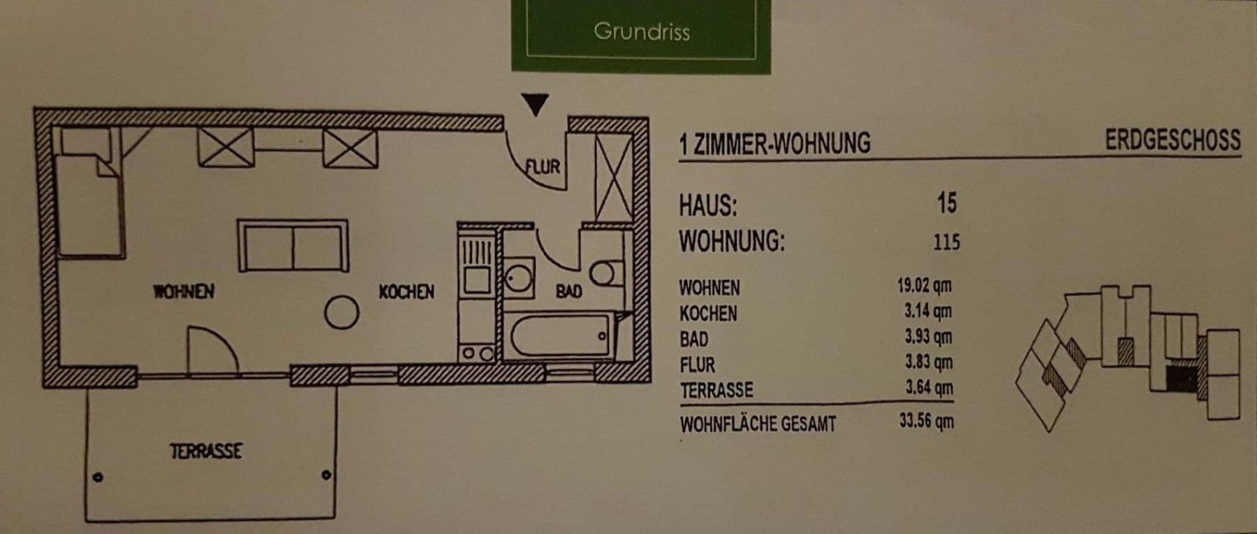 Pronájem bytu 1+kk 34 m², In der Musel 27, Bad Urach, Bádensko-Württembersko Pronájem bytu 1+kk 34 m², In der Musel 27, Bad Urach, Bádensko-Württembersko