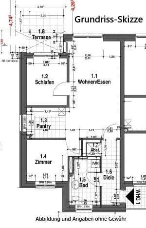 Pronájem bytu 3+1 72 m², Lübecker Chaussee 26, Reinfeld, Šlesvicko-Holštýnsko Pronájem bytu 3+1 72 m², Lübecker Chaussee 26, Reinfeld, Šlesvicko-Holštýnsko