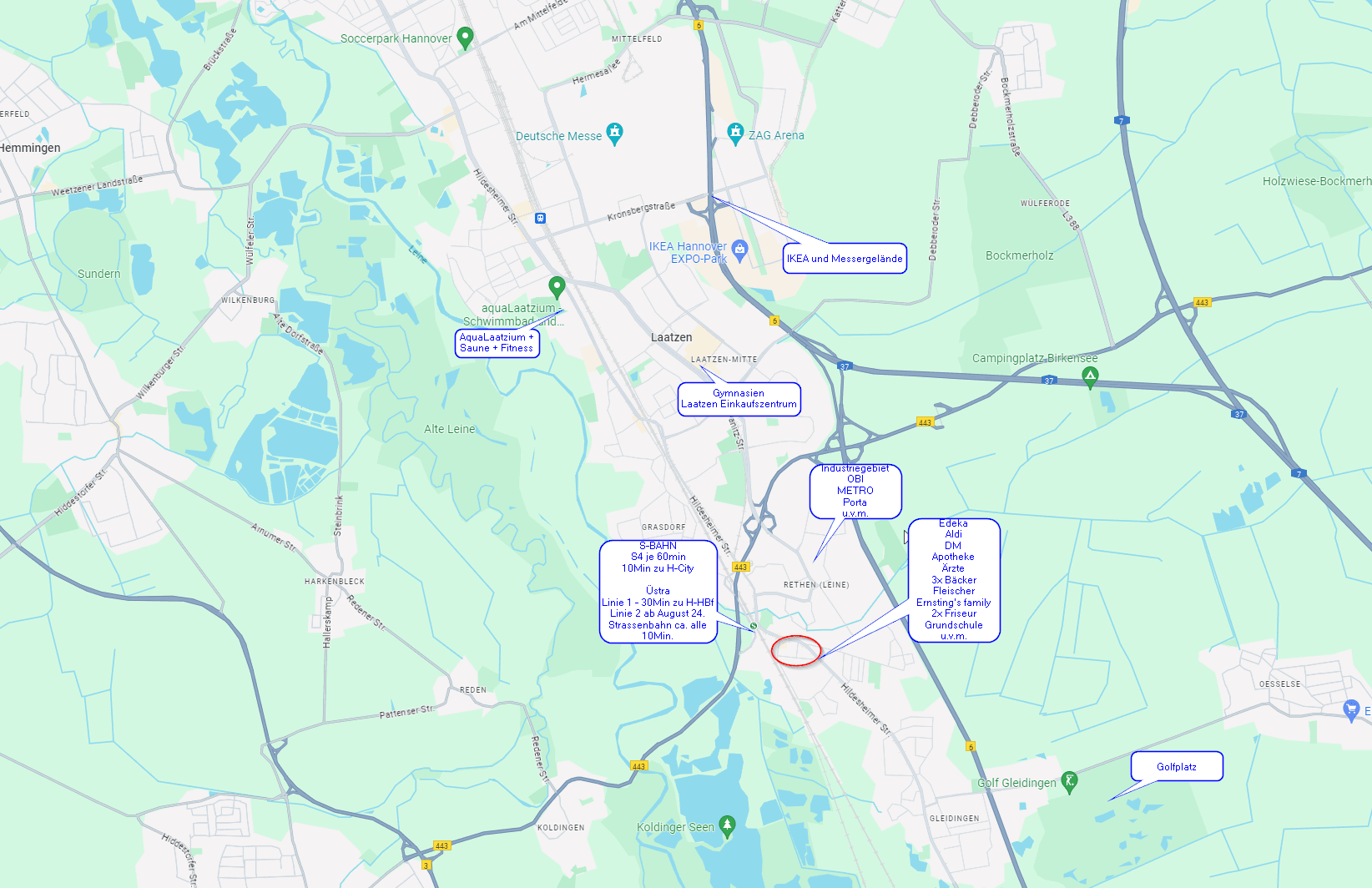 Prodej domu 115 m², pozemek 128 m², Laatzen, Dolní Sasko Prodej domu 115 m², pozemek 128 m², Laatzen, Dolní Sasko