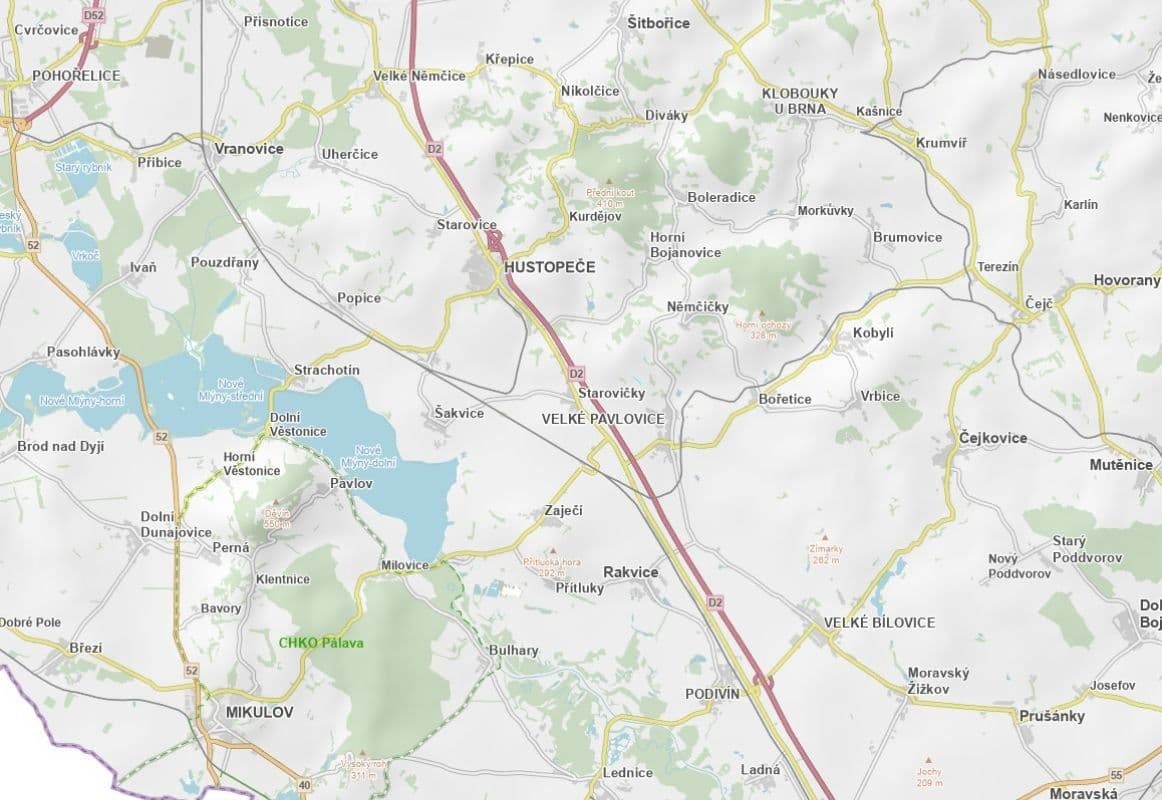 Prodej pozemku 2.555 m², Velké Pavlovice, Jihomoravský kraj Prodej pozemku 2.555 m², Velké Pavlovice, Jihomoravský kraj