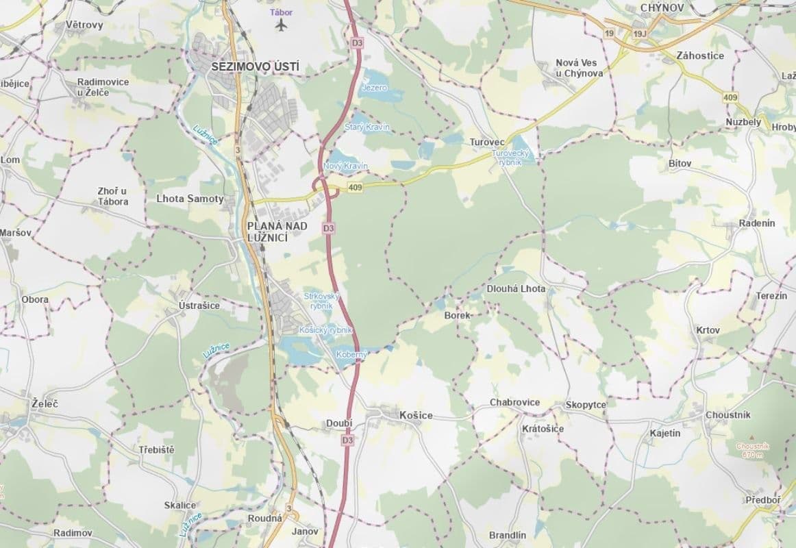 Prodej pozemku 11.498 m², Košice, Jihočeský kraj Prodej pozemku 11.498 m², Košice, Jihočeský kraj