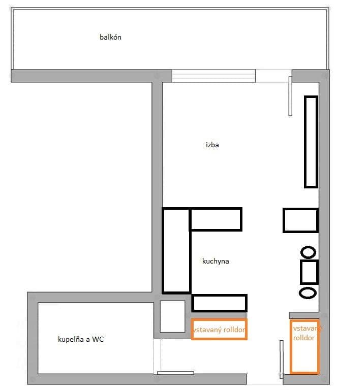 Pronájem bytu 1+1 30 m², Žltá, Petržalka, Bratislavský kraj Pronájem bytu 1+1 30 m², Žltá, Petržalka, Bratislavský kraj