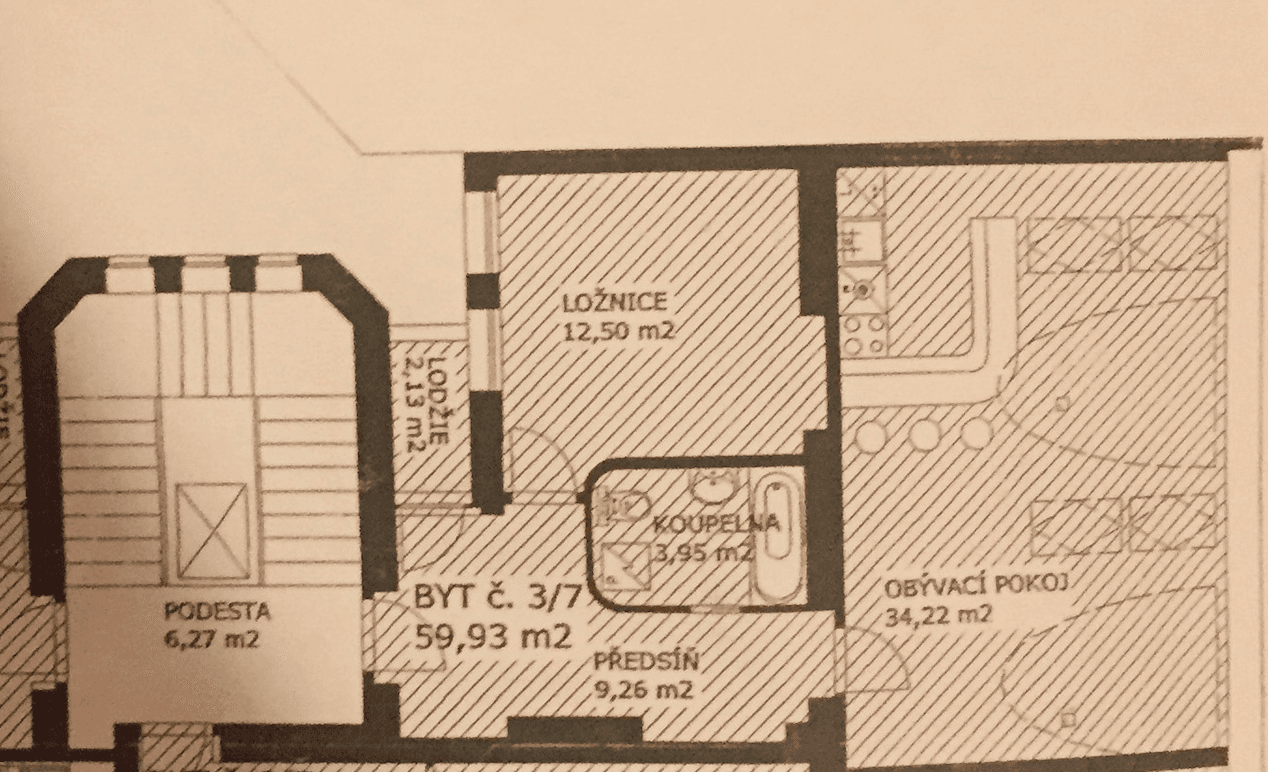 Pronájem bytu 2+kk 60 m², Farského, Praha, Praha Pronájem bytu 2+kk 60 m², Farského, Praha, Praha