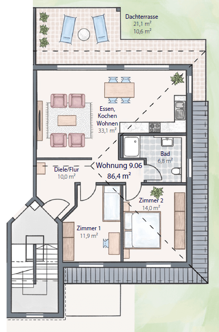 Pronájem bytu 3+1 86 m², Eggenstein-Leopoldshafen, Bádensko-Württembersko Pronájem bytu 3+1 86 m², Eggenstein-Leopoldshafen, Bádensko-Württembersko