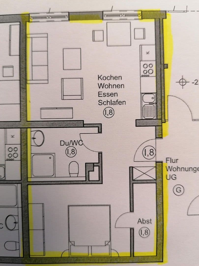 Pronájem bytu 2+1 41 m², Schwetzingen, Bádensko-Württembersko Pronájem bytu 2+1 41 m², Schwetzingen, Bádensko-Württembersko