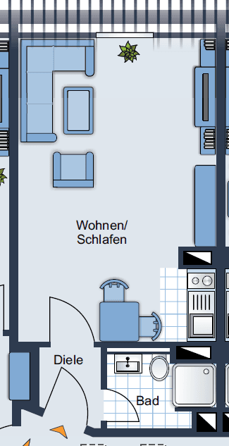 Pronájem bytu 1+1 25 m², München, Bavorsko Pronájem bytu 1+1 25 m², München, Bavorsko
