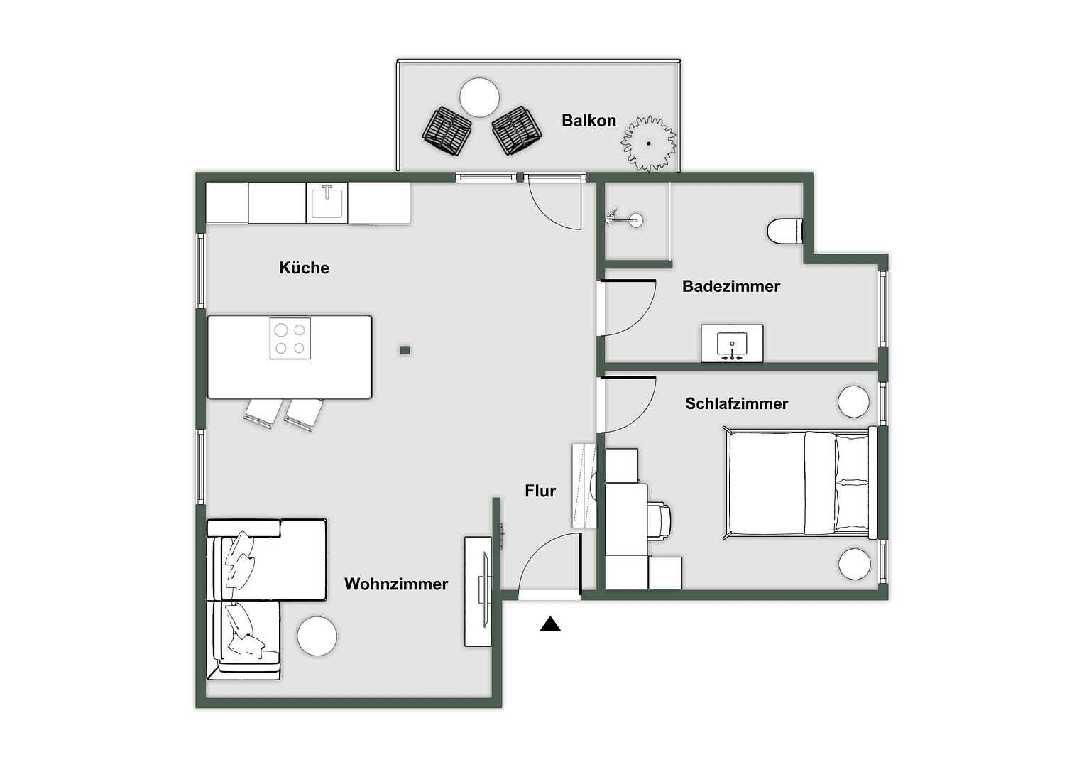 Pronájem bytu 2+1 62 m², Langenbach, Bavorsko Pronájem bytu 2+1 62 m², Langenbach, Bavorsko