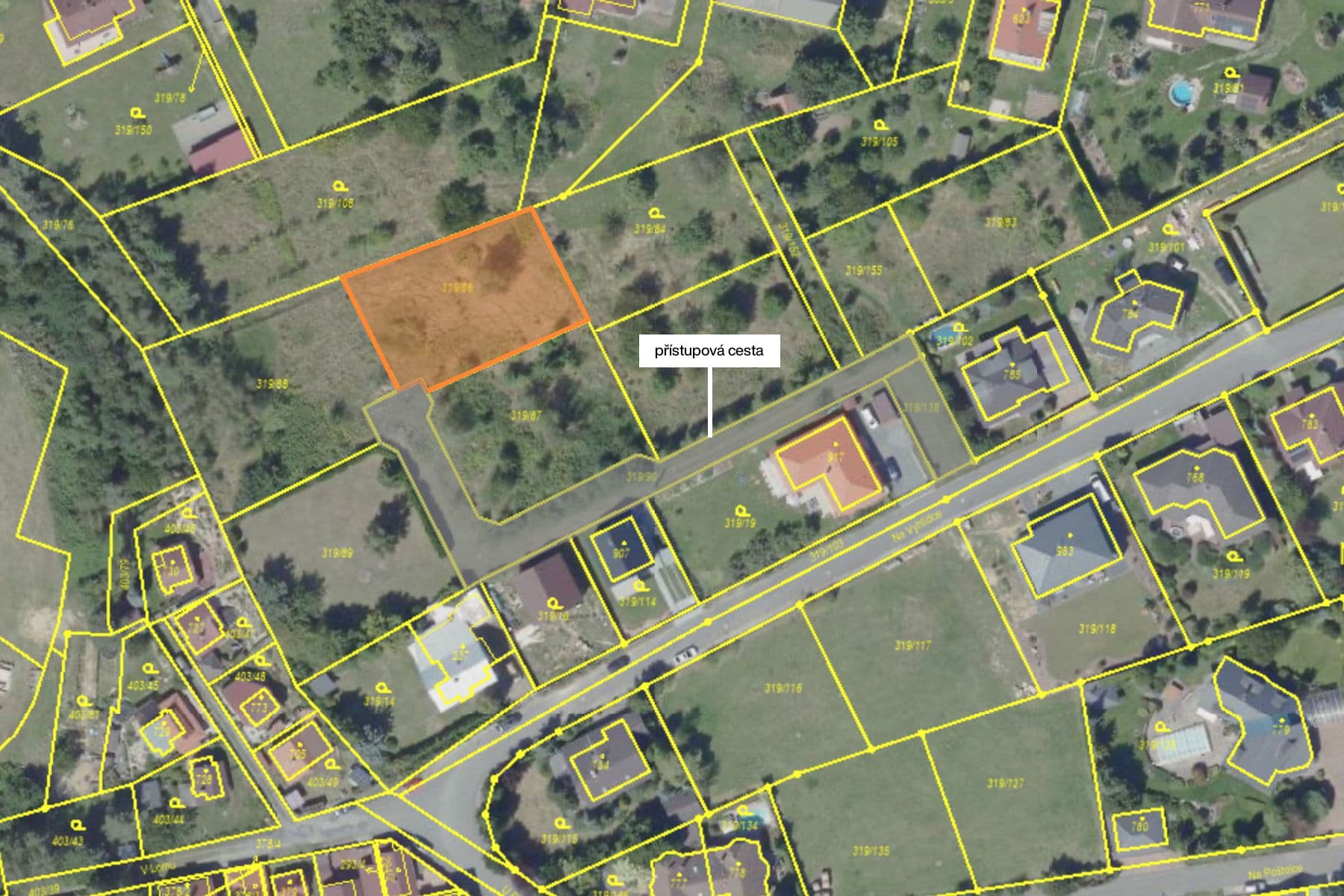 Prodej pozemku 930 m², Na Vyhlídce, Vyžlovka, Středočeský kraj Prodej pozemku 930 m², Na Vyhlídce, Vyžlovka, Středočeský kraj