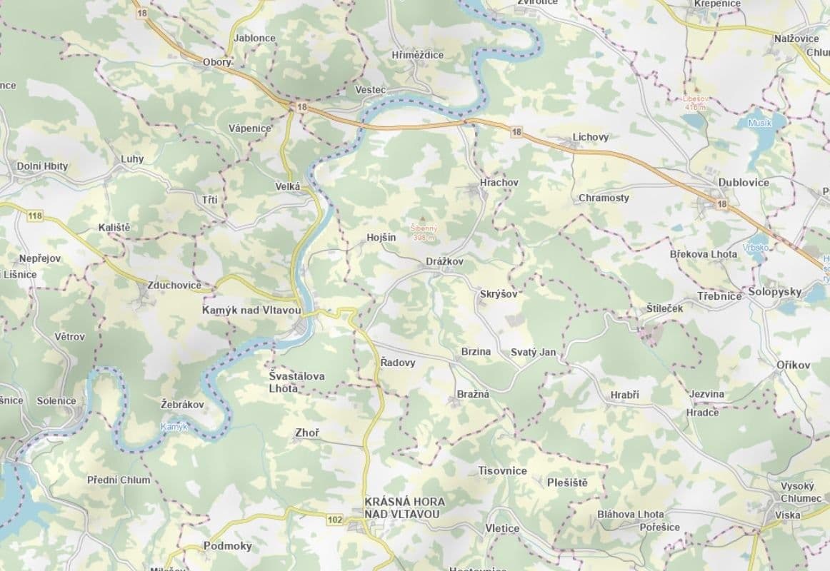 Prodej pozemku 2.110 m², Kamýk nad Vltavou, Středočeský kraj Prodej pozemku 2.110 m², Kamýk nad Vltavou, Středočeský kraj