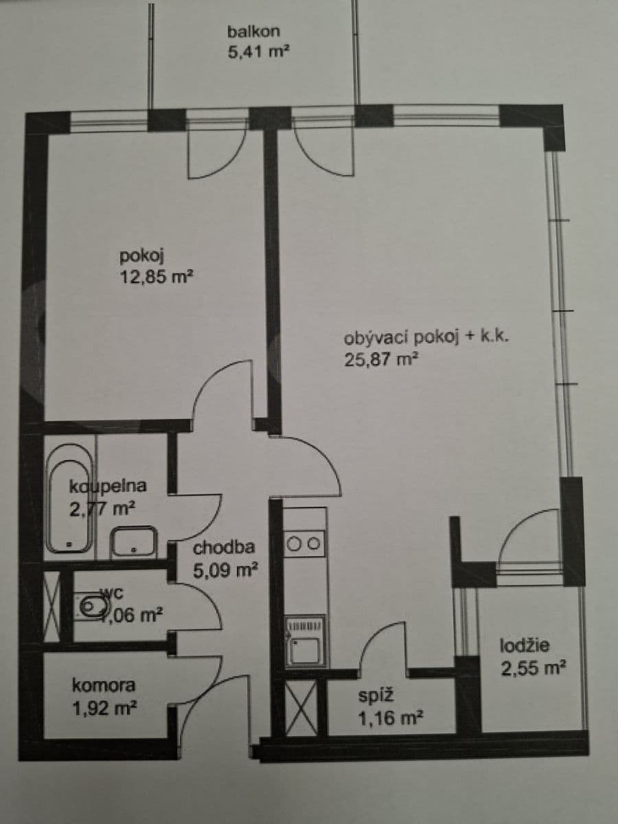 Prodej bytu 2+kk 59 m², V Dolině, Praha, Praha Prodej bytu 2+kk 59 m², V Dolině, Praha, Praha