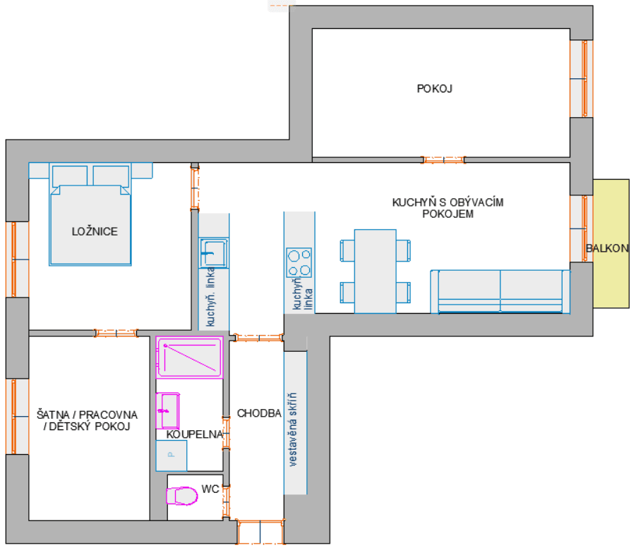 Prodej bytu 3+kk 63 m², Pichlova, Pardubice, Pardubický kraj Prodej bytu 3+kk 63 m², Pichlova, Pardubice, Pardubický kraj