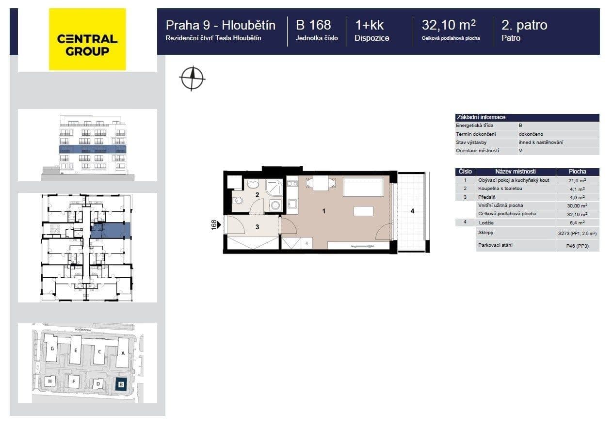 Pronájem bytu 1+kk 36 m², Domalípova, Praha, Praha Pronájem bytu 1+kk 36 m², Domalípova, Praha, Praha