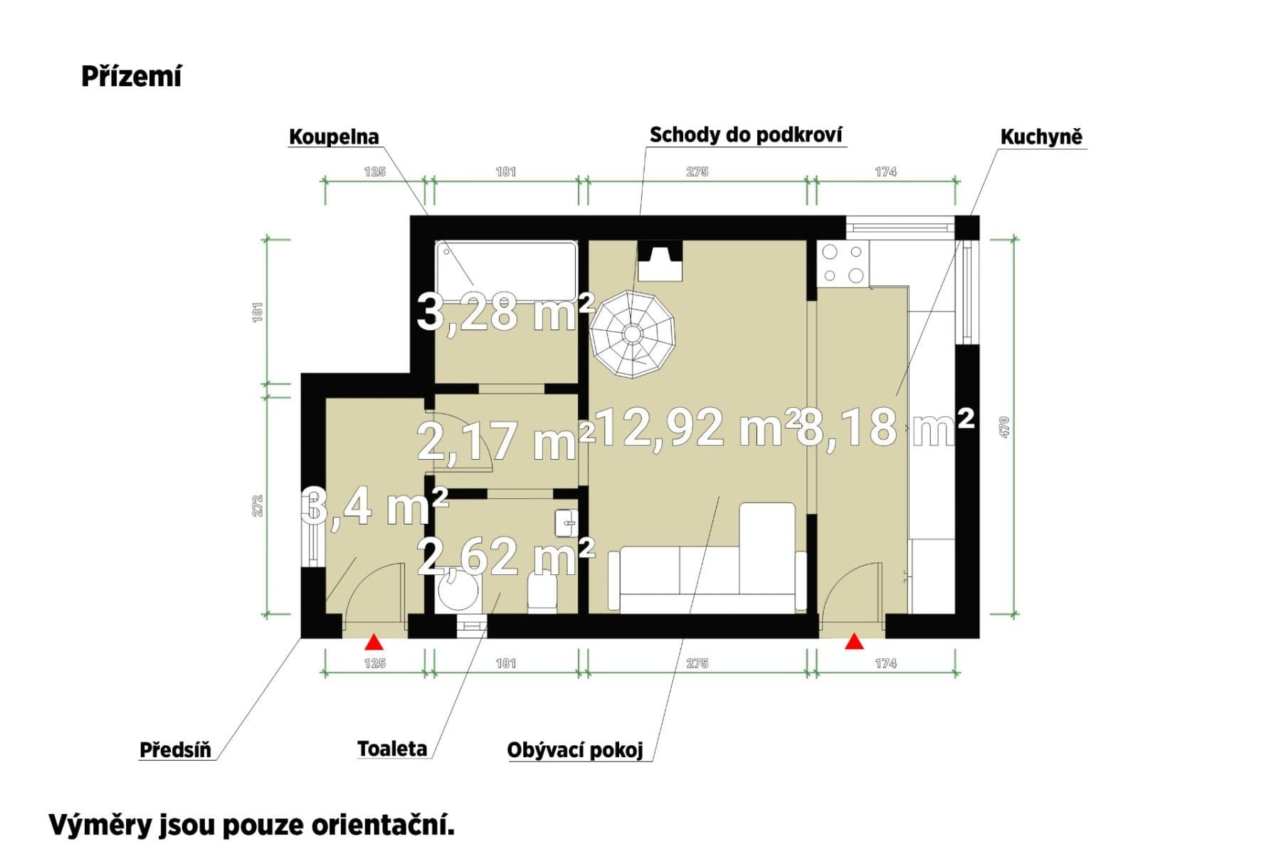 Prodej chaty, chalupy 51 m², pozemek 385 m², Psáry, Středočeský kraj Prodej chaty, chalupy 51 m², pozemek 385 m², Psáry, Středočeský kraj