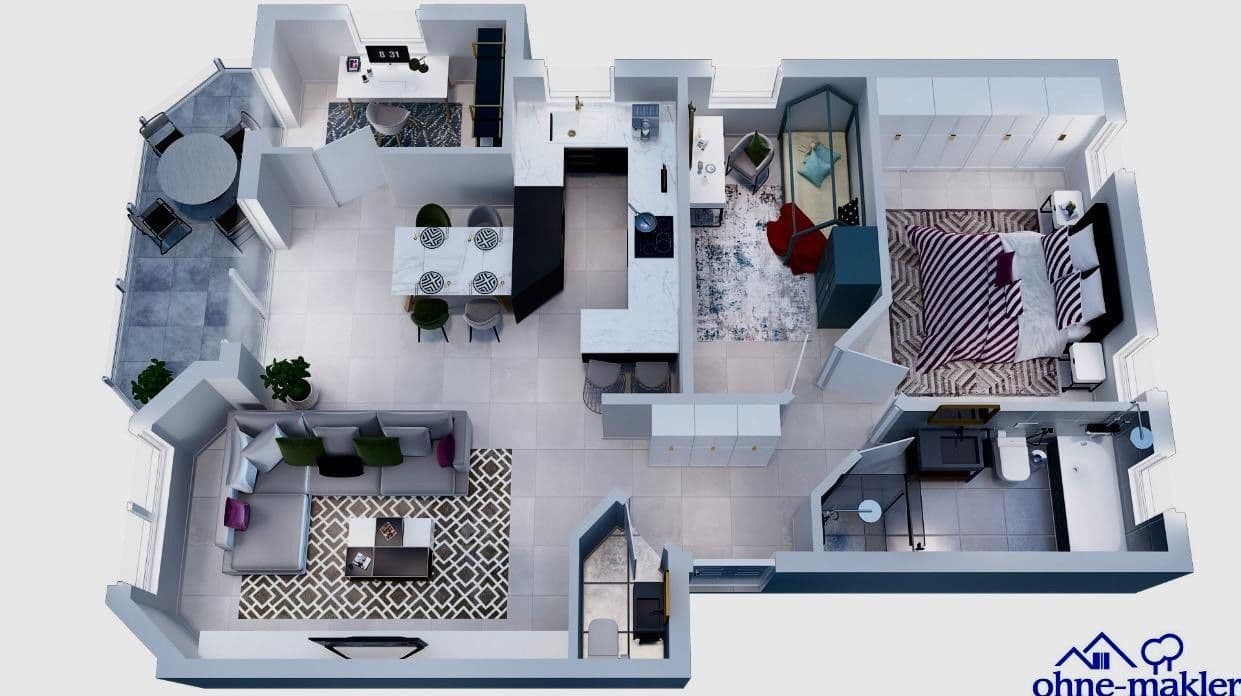 Prodej bytu 3+kk 91 m², Im Löwengarten 14, Pfedelbach, Bádensko-Württembersko Prodej bytu 3+kk 91 m², Im Löwengarten 14, Pfedelbach, Bádensko-Württembersko