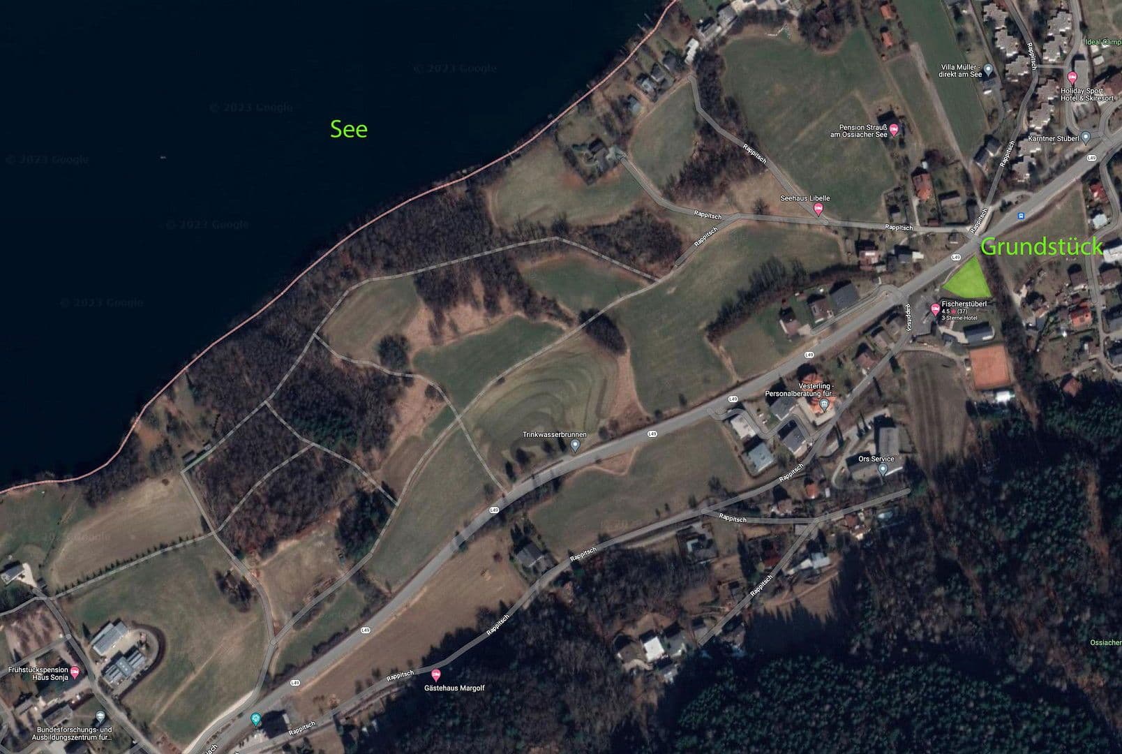 Prodej pozemku 1.837 m², Rappitsch 4, Ossiach, Korutany Prodej pozemku 1.837 m², Rappitsch 4, Ossiach, Korutany