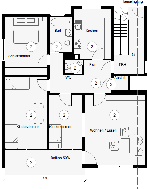 Prodej bytu 4+1 102 m², Weinbergstr. 21, Esslingen am Neckar, Bádensko-Württembersko Prodej bytu 4+1 102 m², Weinbergstr. 21, Esslingen am Neckar, Bádensko-Württembersko