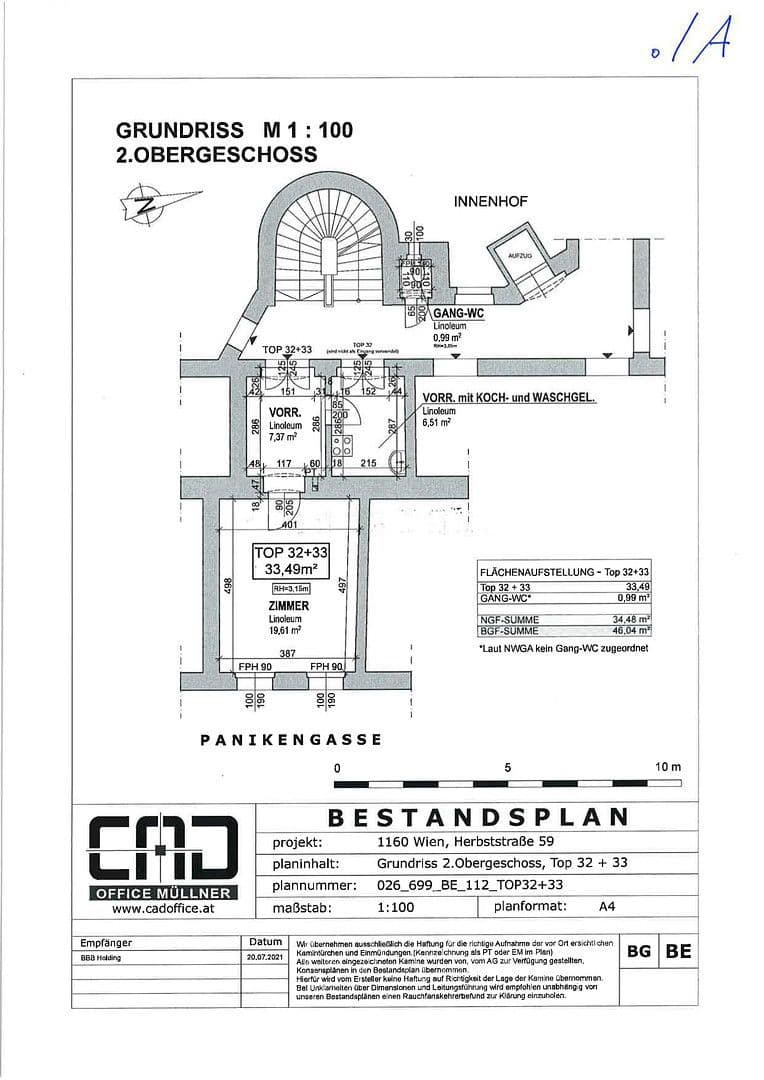 Prodej bytu 2+1 34 m², Herbststrasse 59, wien, Wien Prodej bytu 2+1 34 m², Herbststrasse 59, wien, Wien