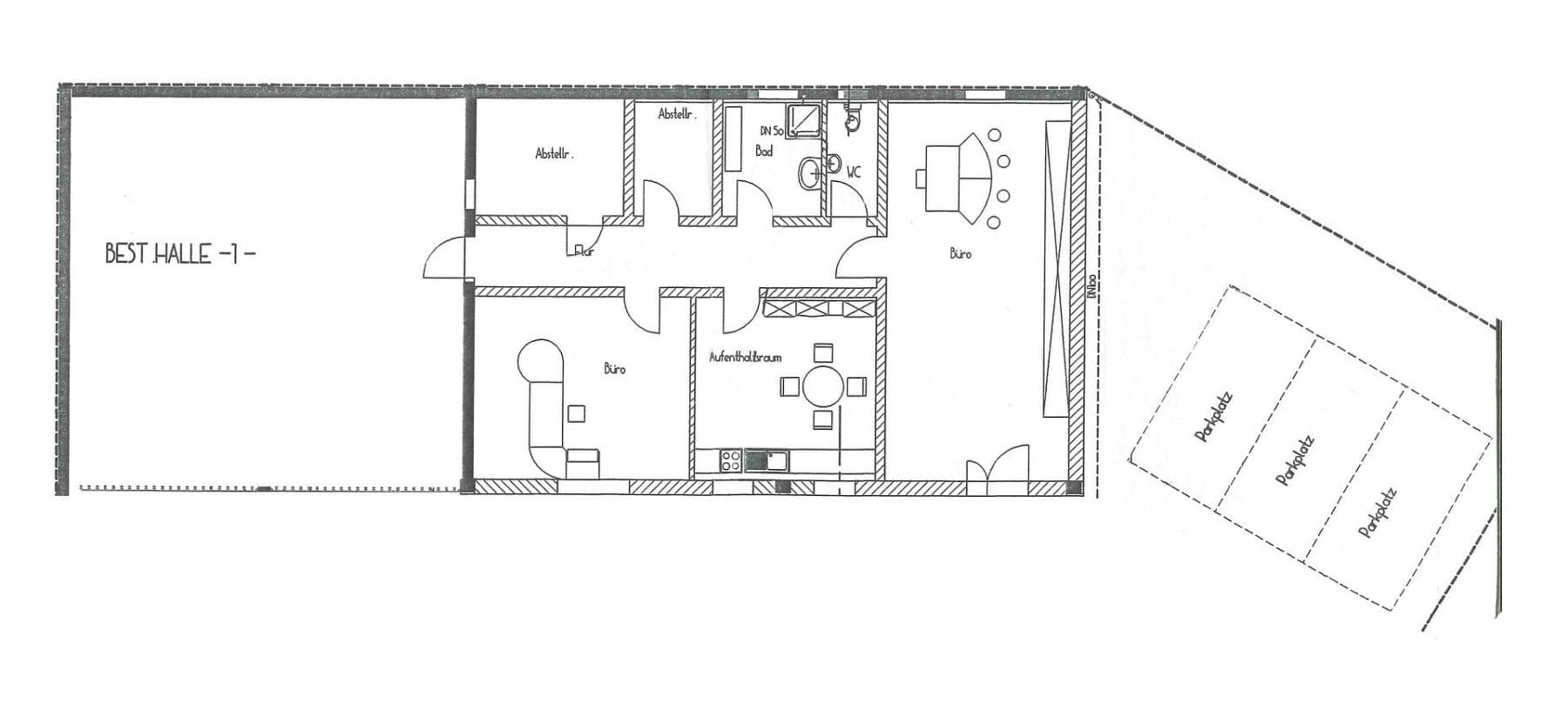 Pronájem kanceláře 150 m², Böhmerwaldstraße 6 A, Rain, Bavorsko Pronájem kanceláře 150 m², Böhmerwaldstraße 6 A, Rain, Bavorsko
