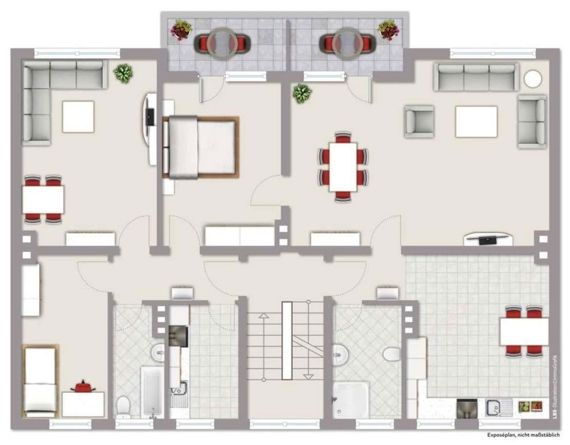 Prodej bytu 5+1 109 m², Römerstraße 8, Essen, Severní Porýní-Vestfálsko Prodej bytu 5+1 109 m², Römerstraße 8, Essen, Severní Porýní-Vestfálsko