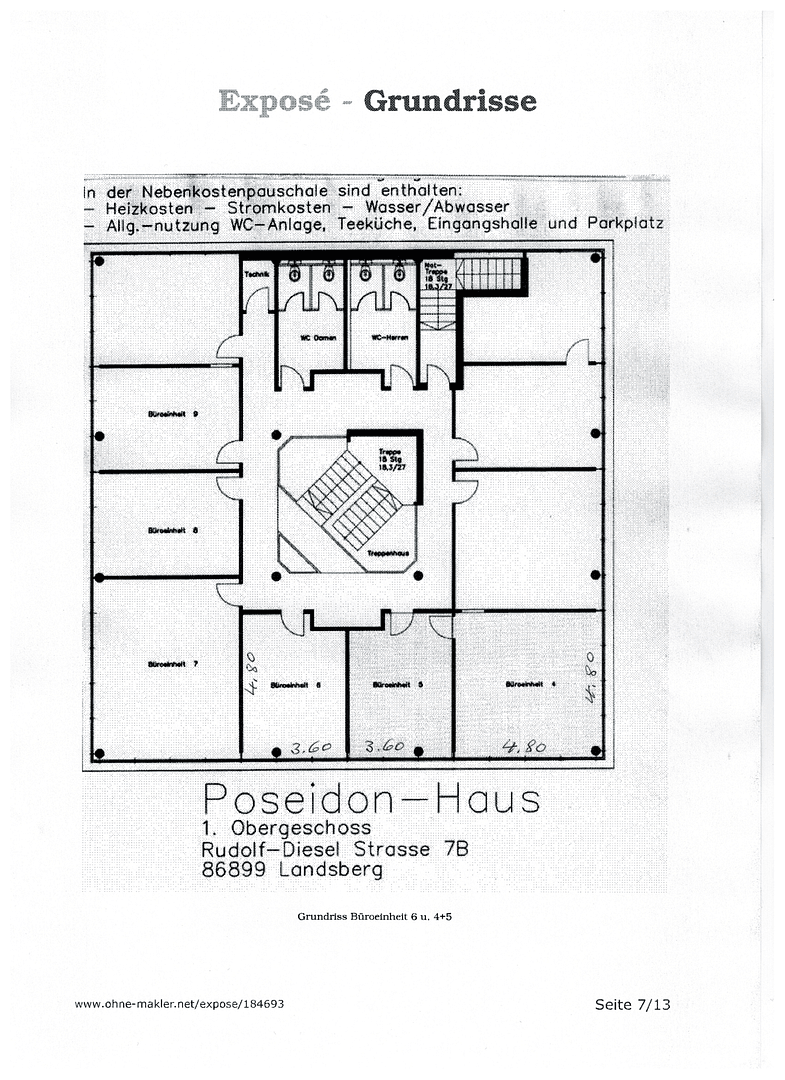 Pronájem kanceláře 22 m², Rudolf Diesel Strasse 7b, Landsberg, Bavorsko Pronájem kanceláře 22 m², Rudolf Diesel Strasse 7b, Landsberg, Bavorsko