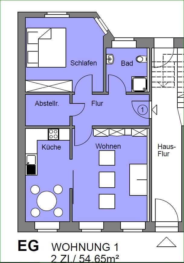 Pronájem bytu 2+1 55 m², Karl-Schmidt-Str. 47, Magdeburg, Sasko-Anhaltsko Pronájem bytu 2+1 55 m², Karl-Schmidt-Str. 47, Magdeburg, Sasko-Anhaltsko