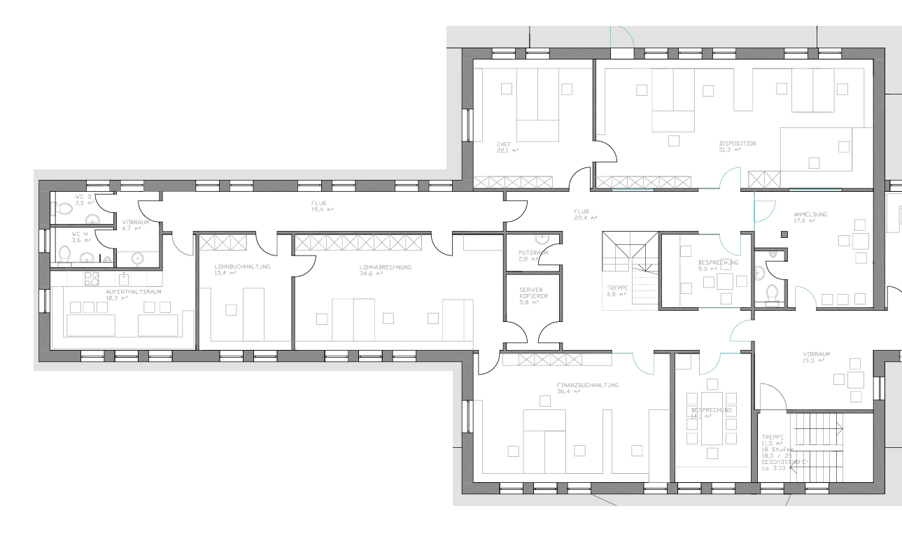 Pronájem kanceláře 258 m², Südbrookmerland, Dolní Sasko Pronájem kanceláře 258 m², Südbrookmerland, Dolní Sasko