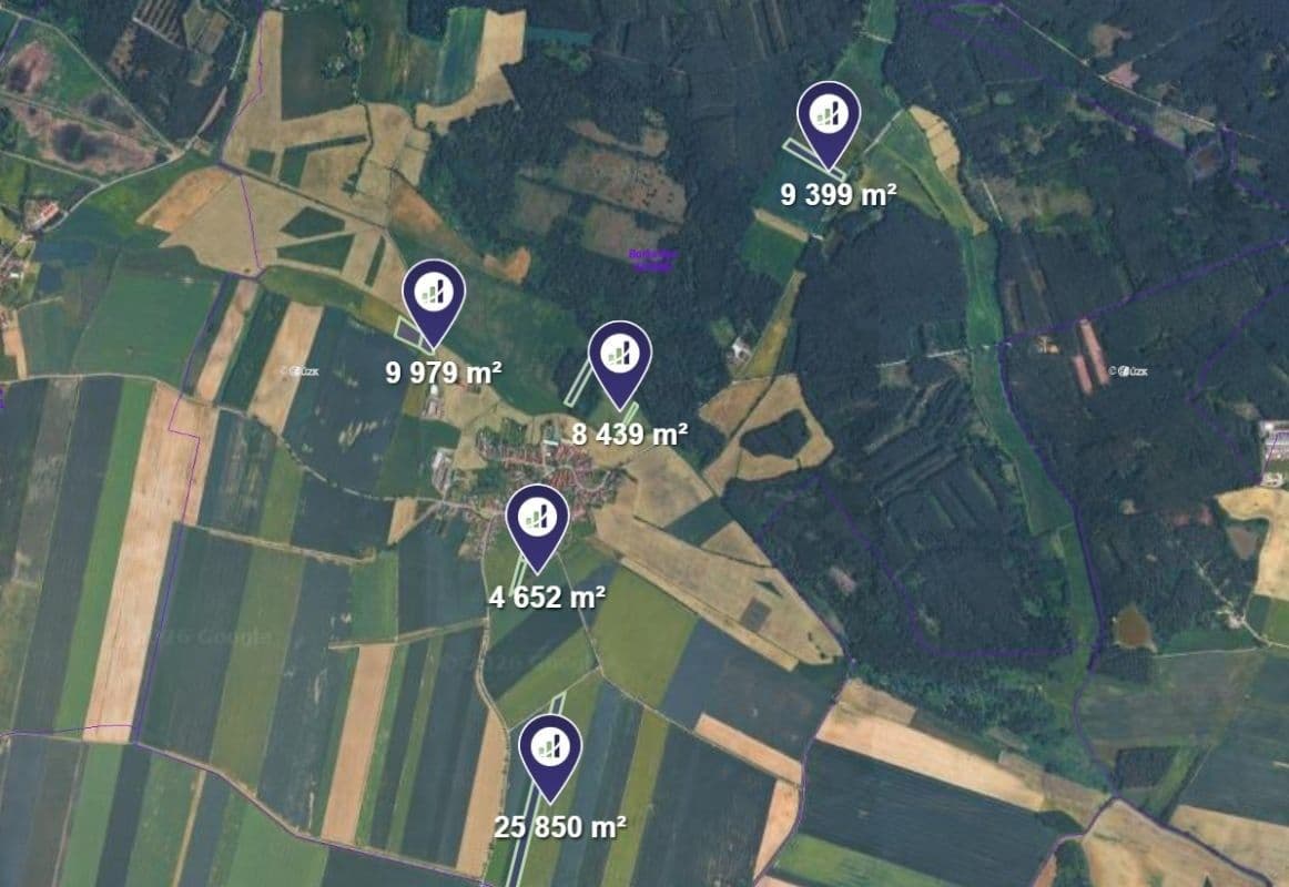 Prodej pozemku 58.319 m², Borkovice, Jihočeský kraj Prodej pozemku 58.319 m², Borkovice, Jihočeský kraj