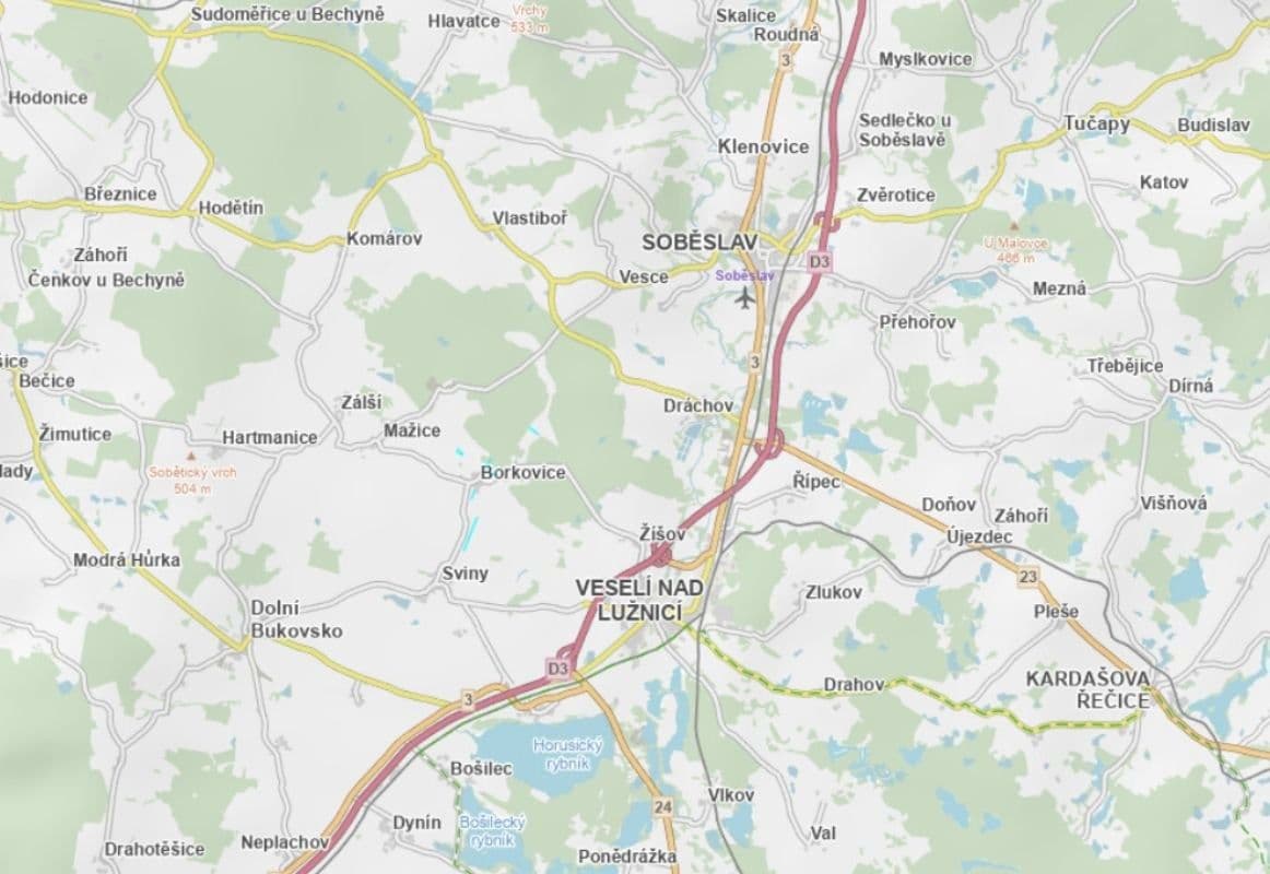 Prodej pozemku 58.319 m², Borkovice, Jihočeský kraj Prodej pozemku 58.319 m², Borkovice, Jihočeský kraj