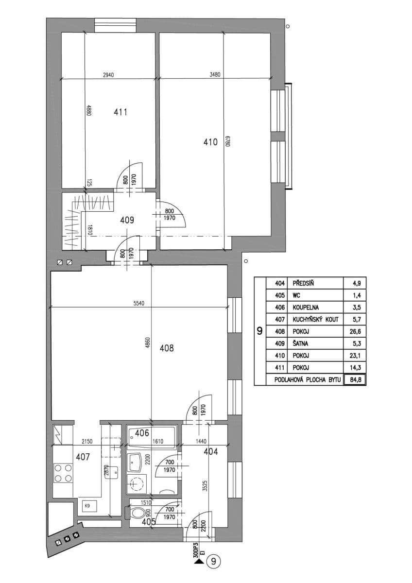 Pronájem bytu 3+kk 85 m², Lidická, Praha, Praha Pronájem bytu 3+kk 85 m², Lidická, Praha, Praha