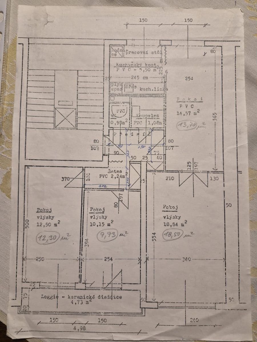 Pronájem bytu 3+1 75 m², Nad Olšinami, Praha, Praha Pronájem bytu 3+1 75 m², Nad Olšinami, Praha, Praha