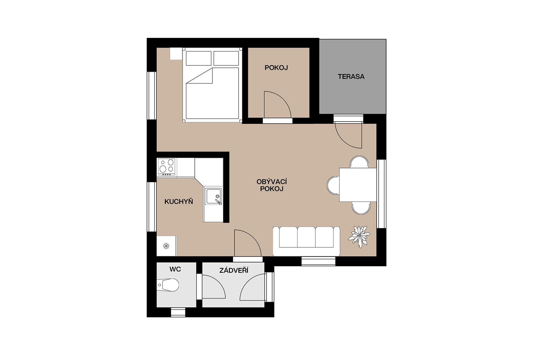 Prodej chaty, chalupy 50 m², pozemek 409 m², Psáry, Středočeský kraj Prodej chaty, chalupy 50 m², pozemek 409 m², Psáry, Středočeský kraj