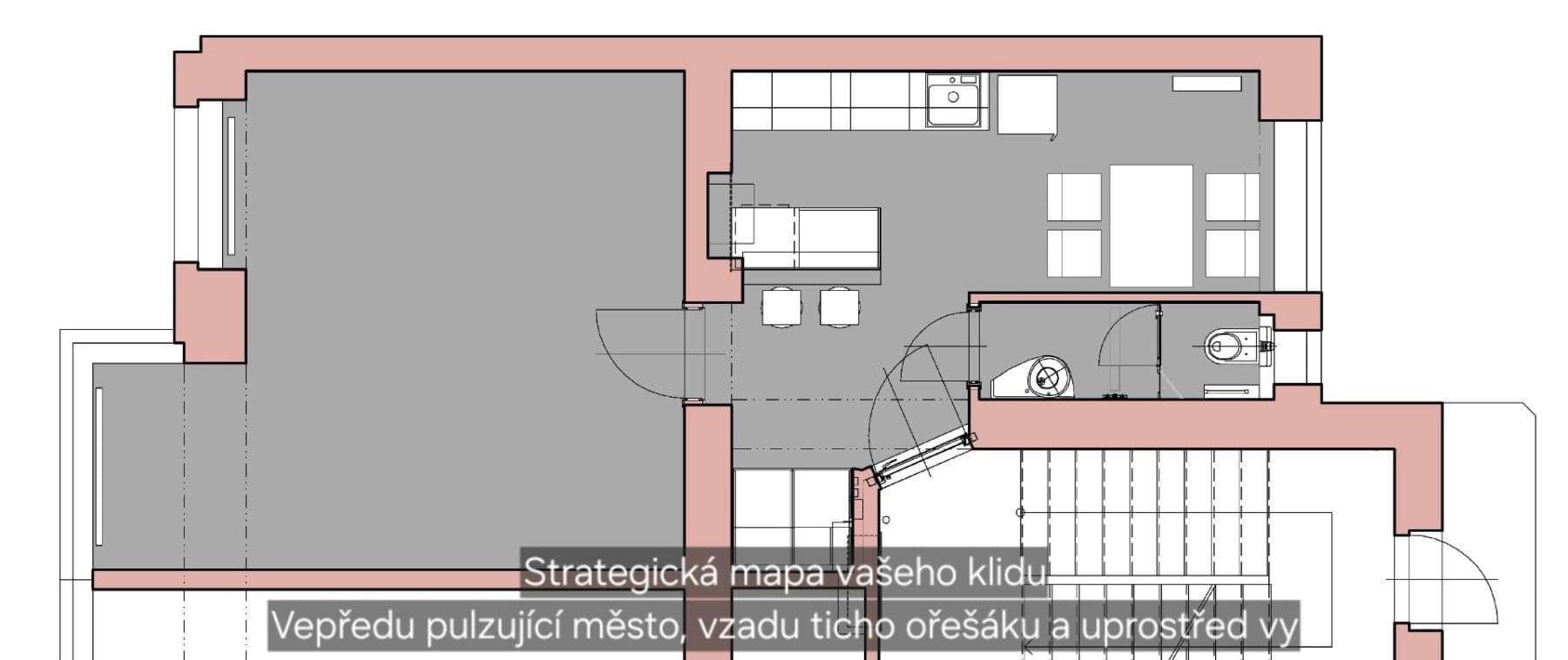 Pronájem bytu 2+kk 46 m², Renneská třída, Brno, Jihomoravský kraj Pronájem bytu 2+kk 46 m², Renneská třída, Brno, Jihomoravský kraj