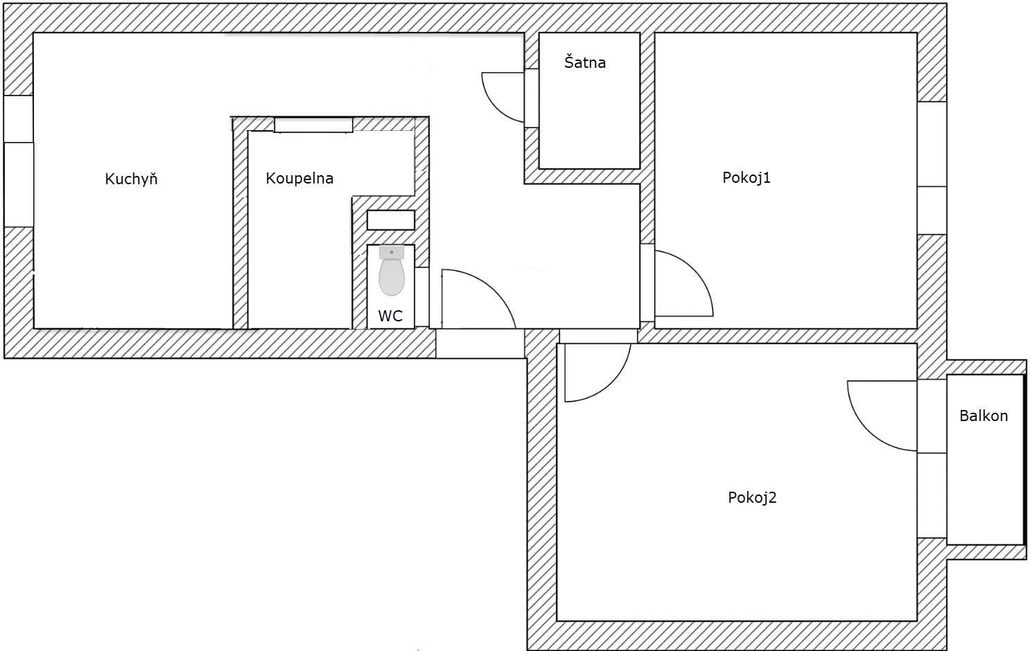Pronájem bytu 2+1 55 m², ulice Čoupkových, Brno, Jihomoravský kraj Pronájem bytu 2+1 55 m², ulice Čoupkových, Brno, Jihomoravský kraj