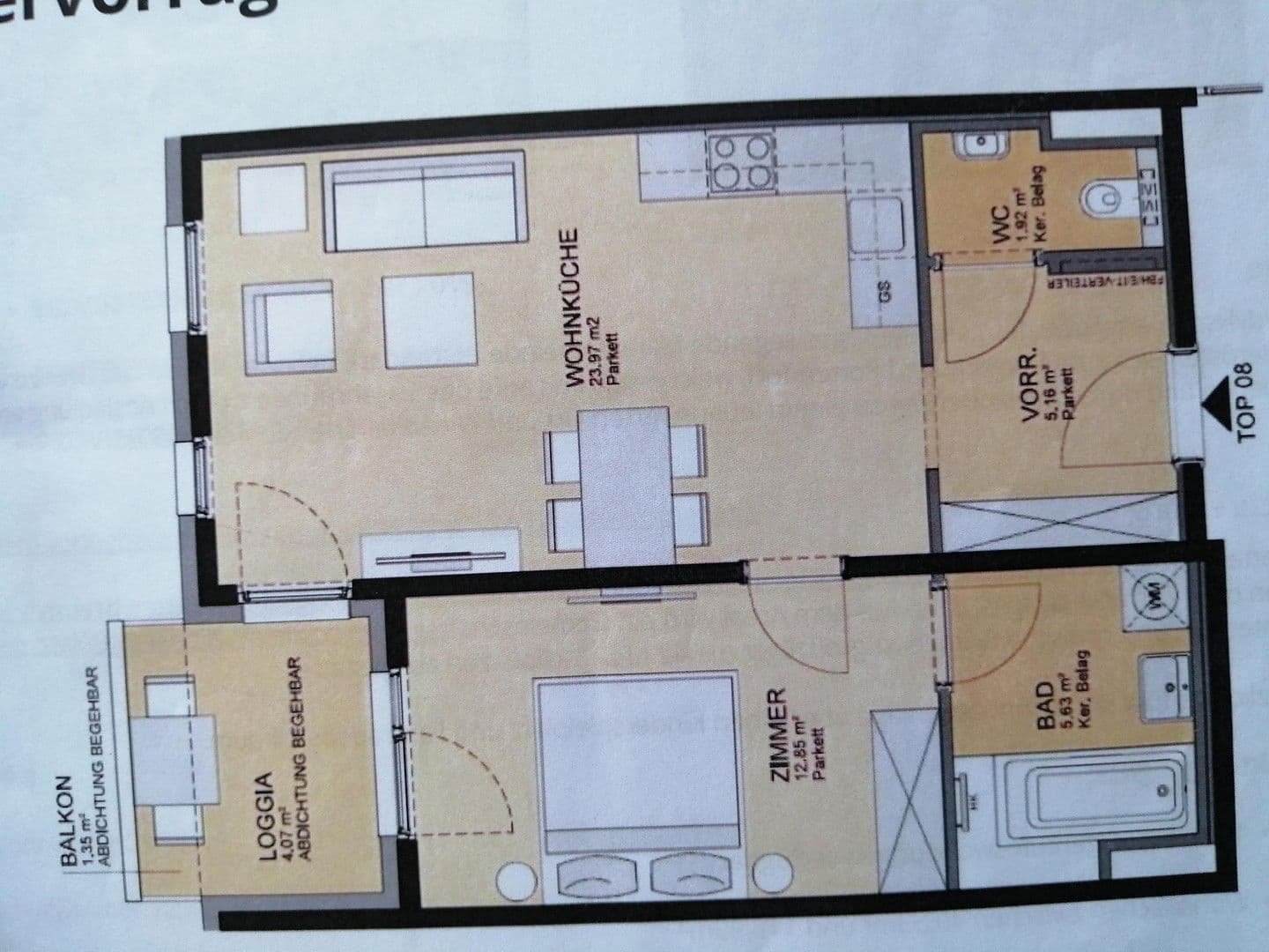 Pronájem bytu 2+kk 50 m², Bahnhofstraße 25, Pottendorf, Dolní Rakousko Pronájem bytu 2+kk 50 m², Bahnhofstraße 25, Pottendorf, Dolní Rakousko