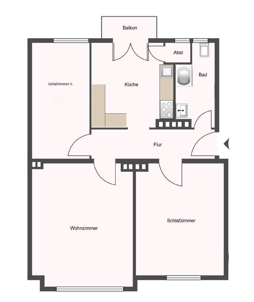Prodej bytu 3+1 69 m², Hamburg, Hamburg Prodej bytu 3+1 69 m², Hamburg, Hamburg