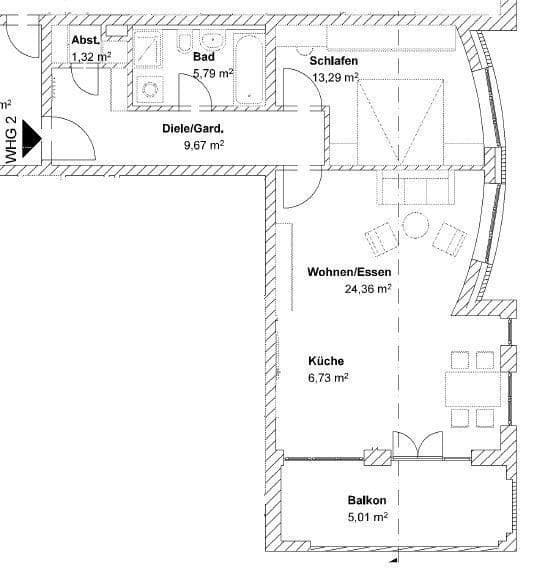 Pronájem bytu 2+1 66 m², Industriestrasse, Ergoldsbach, Bavorsko Pronájem bytu 2+1 66 m², Industriestrasse, Ergoldsbach, Bavorsko