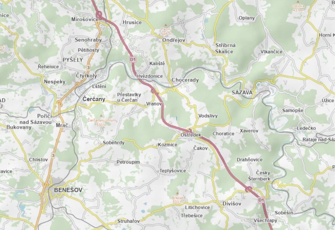 Prodej pozemku 11.254 m², Ostředek, Středočeský kraj Prodej pozemku 11.254 m², Ostředek, Středočeský kraj