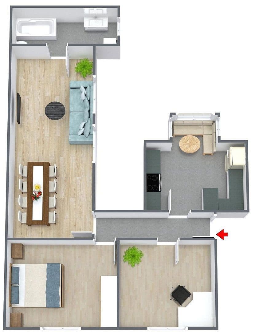 Pronájem bytu 3+1 80 m², Wormser Straße 24, Nackenheim, Porýní-Falc Pronájem bytu 3+1 80 m², Wormser Straße 24, Nackenheim, Porýní-Falc
