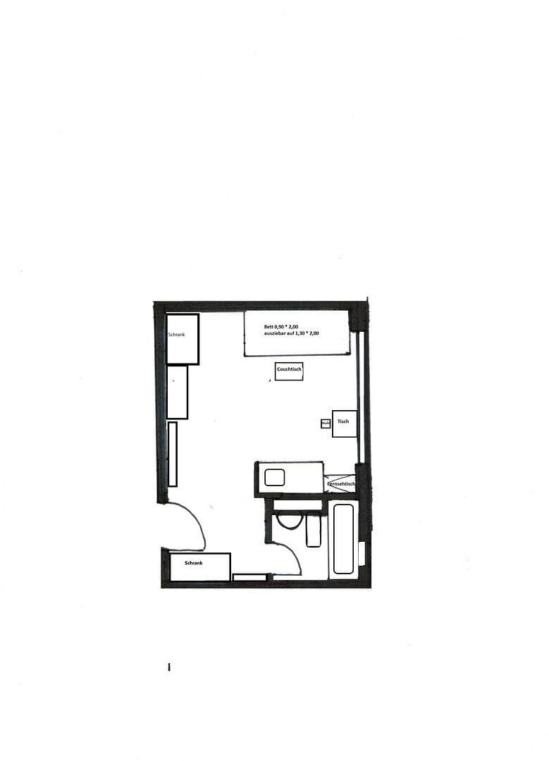 Pronájem bytu 1+1 19 m², Kreuzerweg 33, München, Bavorsko Pronájem bytu 1+1 19 m², Kreuzerweg 33, München, Bavorsko