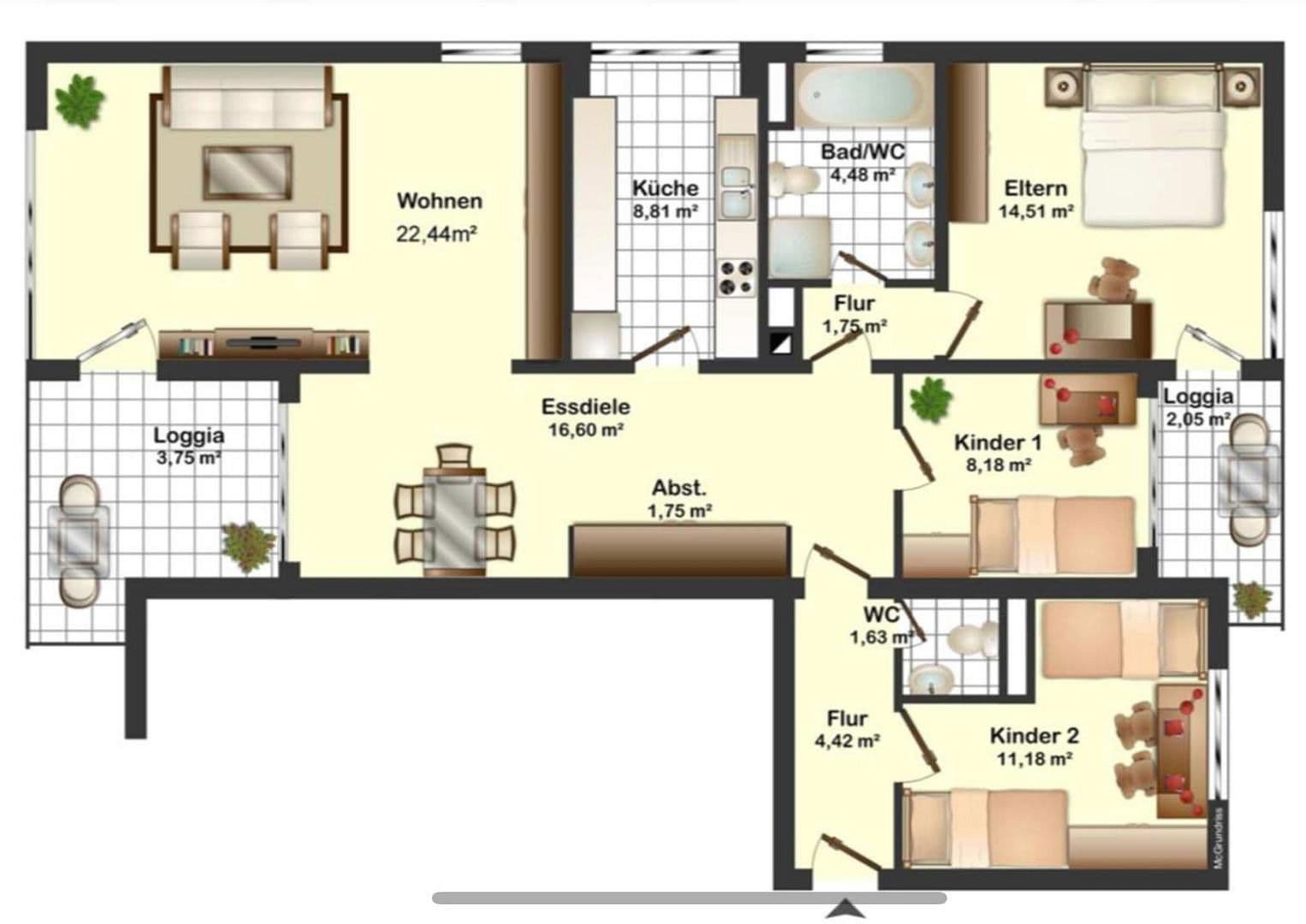 Prodej bytu 4+1 98 m², Olivenweg, Nürnberg, Bavorsko Prodej bytu 4+1 98 m², Olivenweg, Nürnberg, Bavorsko