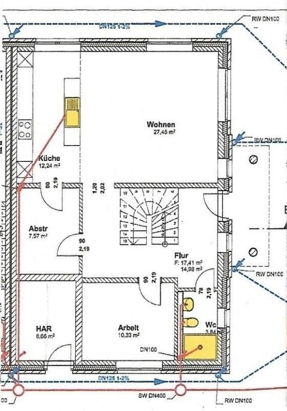 Pronájem domu 173 m², pozemek 480 m², Grünerweg 11, Asendorf, Dolní Sasko Pronájem domu 173 m², pozemek 480 m², Grünerweg 11, Asendorf, Dolní Sasko