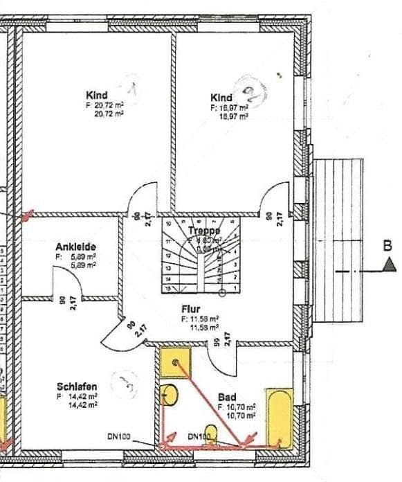 Pronájem domu 173 m², pozemek 480 m², Grünerweg 11, Asendorf, Dolní Sasko Pronájem domu 173 m², pozemek 480 m², Grünerweg 11, Asendorf, Dolní Sasko