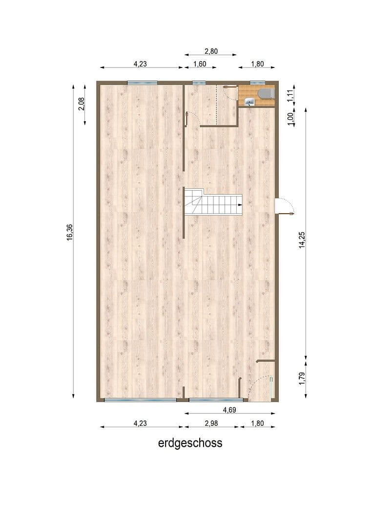 Pronájem nebytového prostoru 208 m², Krohnskamp 13, Hamburg, Hamburg Pronájem nebytového prostoru 208 m², Krohnskamp 13, Hamburg, Hamburg