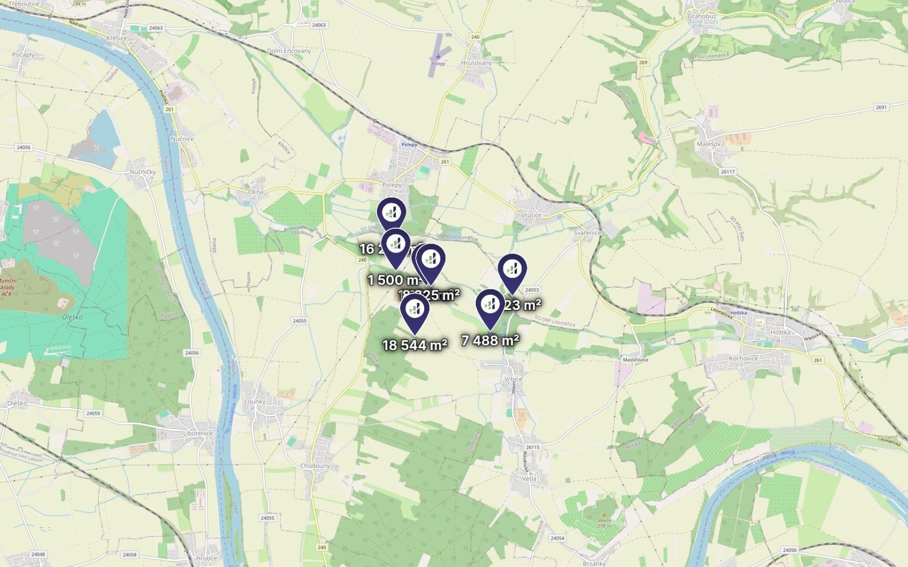 Prodej pozemku 63.002 m², Vrbice, Ústecký kraj Prodej pozemku 63.002 m², Vrbice, Ústecký kraj