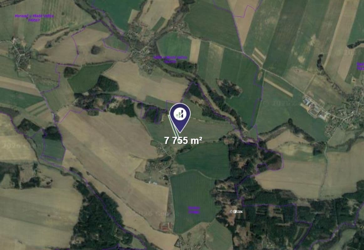 Prodej pozemku 7.755 m², Mladá Vožice, Jihočeský kraj Prodej pozemku 7.755 m², Mladá Vožice, Jihočeský kraj