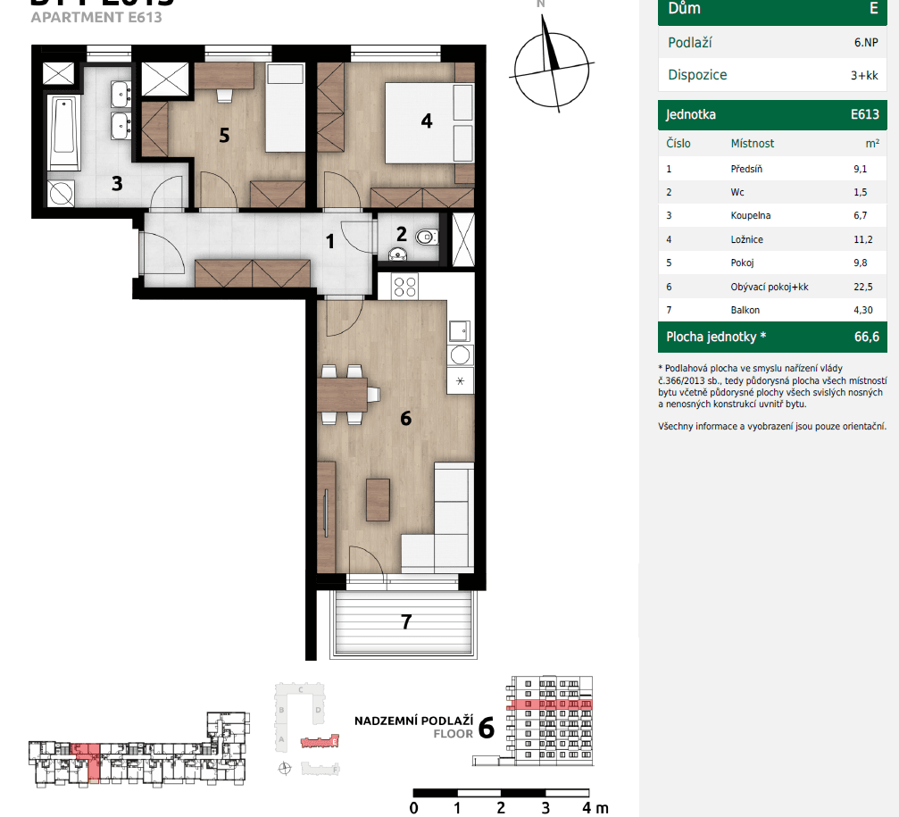 Pronájem bytu 3+kk 66 m², Františka Štěpánka, Praha, Praha Pronájem bytu 3+kk 66 m², Františka Štěpánka, Praha, Praha