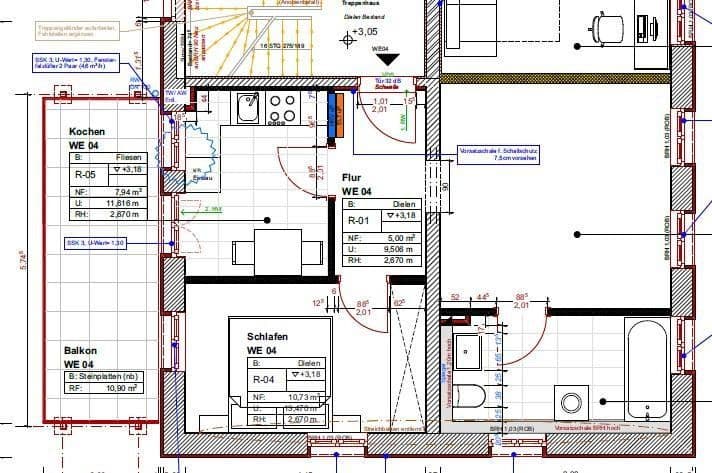Pronájem bytu 2+1 54 m², Angerstr. 11, Leipzig, Sasko Pronájem bytu 2+1 54 m², Angerstr. 11, Leipzig, Sasko