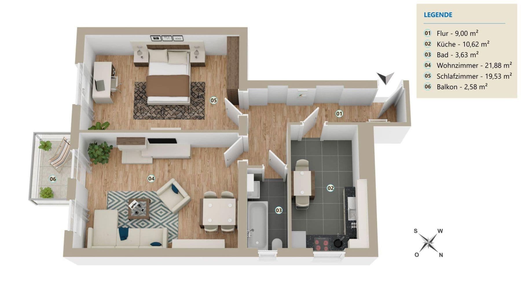 Prodej bytu 2+1 66 m², Unter den Eichen 54, Berlin, Berlín Prodej bytu 2+1 66 m², Unter den Eichen 54, Berlin, Berlín